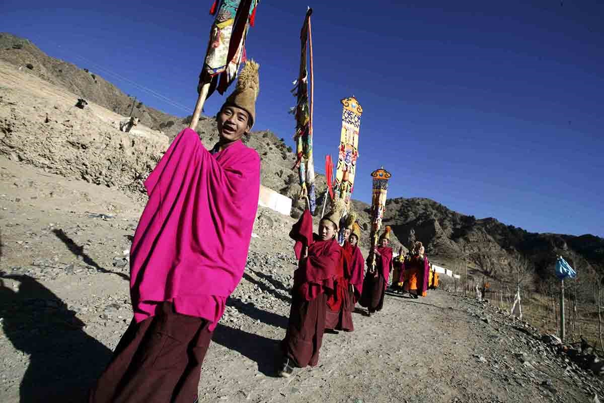 Monlam Festival (Losar, Tibetan New Year) in Tongren