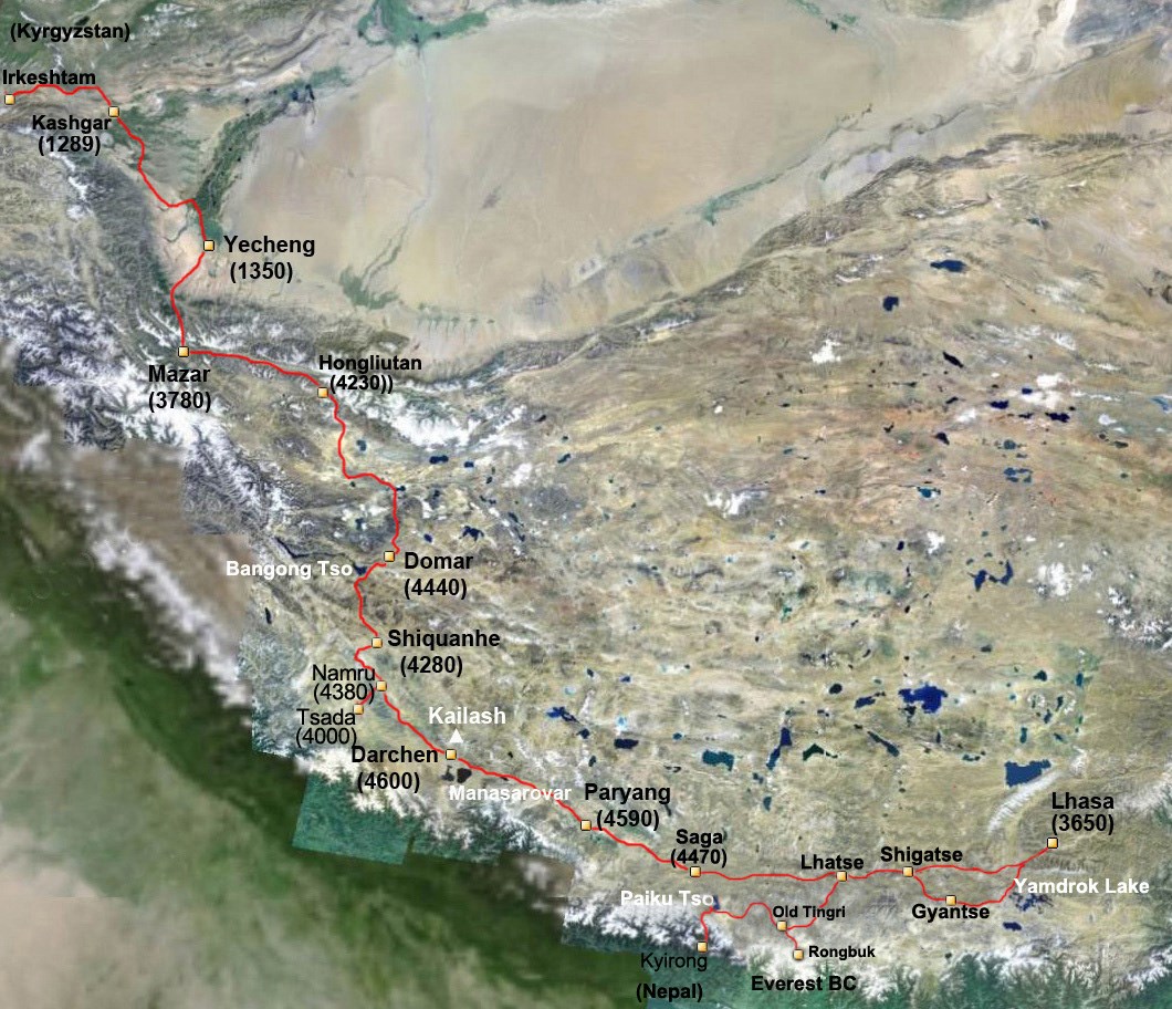 Self Drive Tour from Nepal via Lhasa and Western Tibet to Kyrghyzstan