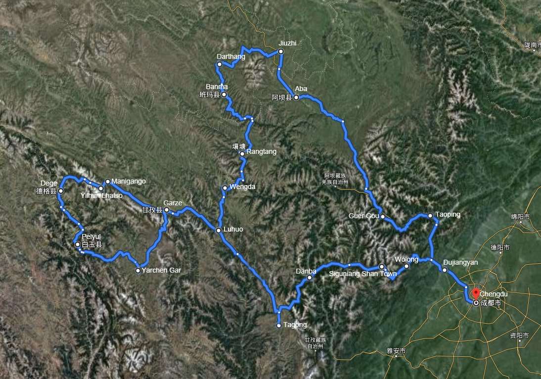 Rental Motorbike Tour in Amdo and Kham of Western Sichuan